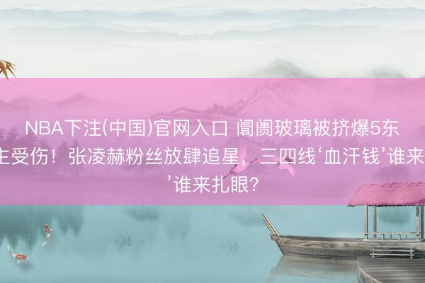 NBA下注(中国)官网入口 阛阓玻璃被挤爆5东说念主受伤！张凌赫粉丝放肆追星，三四线‘血汗钱’谁来扎眼？