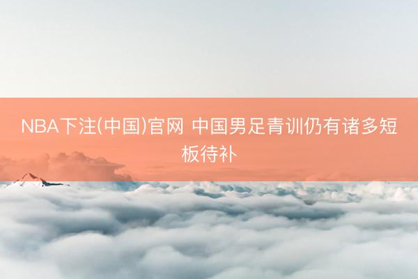 NBA下注(中国)官网 中国男足青训仍有诸多短板待补